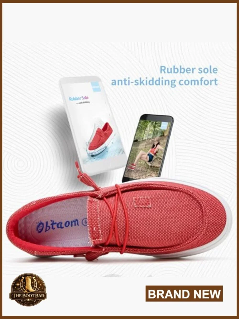 Canvas Loafers Lightweight Slip-On Sneakers Comfortable Arch Support